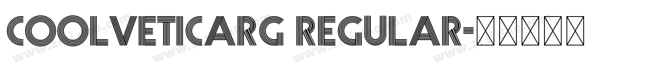 coolveticarg regular字体转换